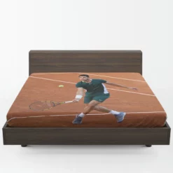 Carlos Alcaraz Spanish Professional ATP Tennis Player Fitted Sheet 1