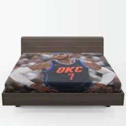 Carmelo Anthony American Professional Basketball Player Fitted Sheet 1