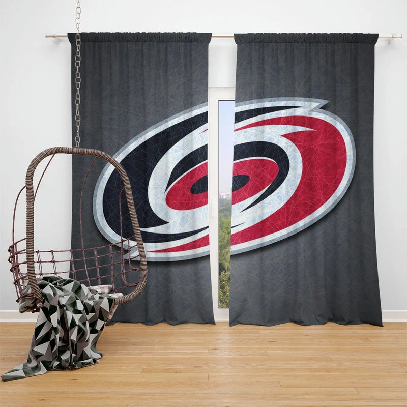 Carolina Hurricanes Excellent NHL Hockey Club Window Curtain