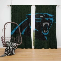 Carolina Panthers Top Ranked NFL Football Club Window Curtain