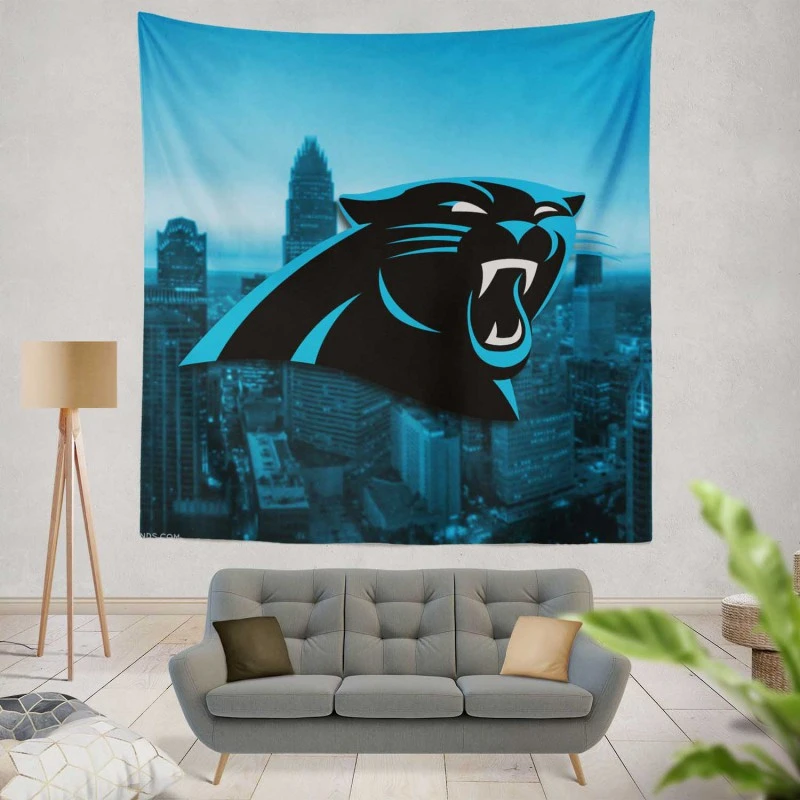 Carolina Panthers professional American Football Team Tapestry