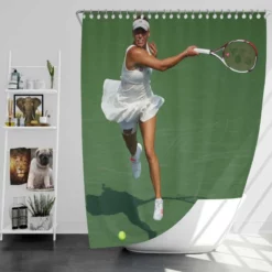 Caroline Wozniacki Professional Tennis Player Shower Curtain