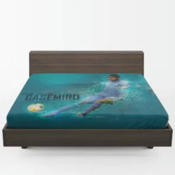 Casemiro Brazilian professional football Player Fitted Sheet 1