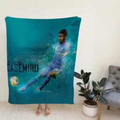 Casemiro Brazilian professional football Player Fleece Blanket