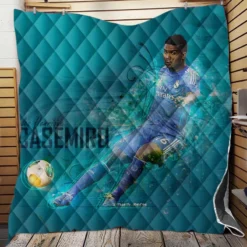 Casemiro Brazilian professional football Player Quilt Blanket