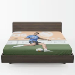 Casemiro Energetic Football Player Fitted Sheet 1