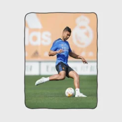 Casemiro Energetic Football Player Fleece Blanket 1