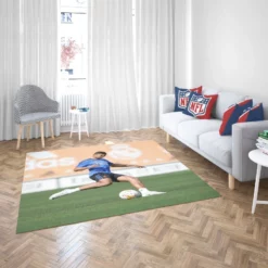 Casemiro Energetic Football Player Rug 2