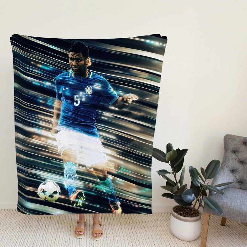 Casemiro Exellent Football Player Fleece Blanket