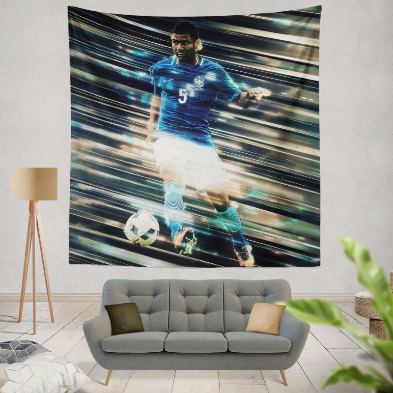 Casemiro Exellent Football Player Tapestry