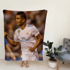 Casemiro Premier League Football Player Fleece Blanket