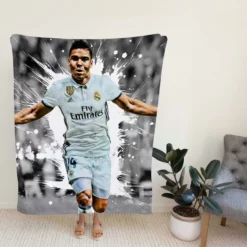 Casemiro Successful Brazilizn Defensive midfielder Fleece Blanket