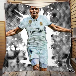 Casemiro Successful Brazilizn Defensive midfielder Quilt Blanket