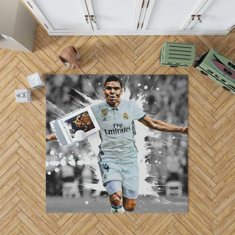 Casemiro Successful Brazilizn Defensive midfielder Rug