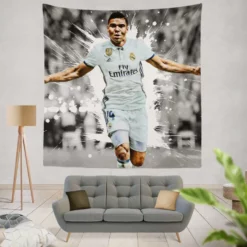 Casemiro Successful Brazilizn Defensive midfielder Tapestry