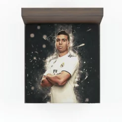 Casemiro Top Oder Real Madrid Football Player Fitted Sheet