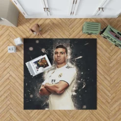 Casemiro Top Oder Real Madrid Football Player Rug
