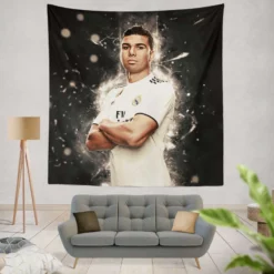 Casemiro Top Oder Real Madrid Football Player Tapestry