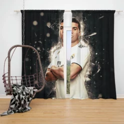 Casemiro Top Oder Real Madrid Football Player Window Curtain