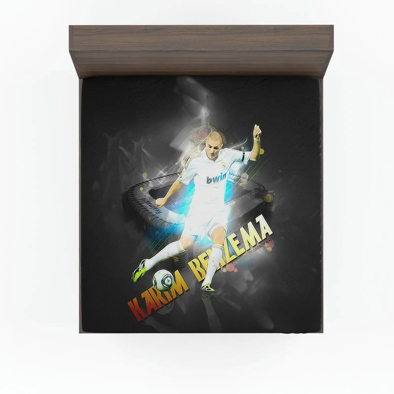 Celebrated Football Player Karim Benzema Fitted Sheet