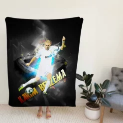 Celebrated Football Player Karim Benzema Fleece Blanket