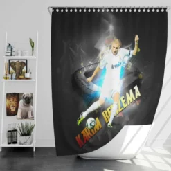 Celebrated Football Player Karim Benzema Shower Curtain