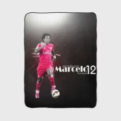 Celebrated Football Player Marcelo Vieira Fleece Blanket 1