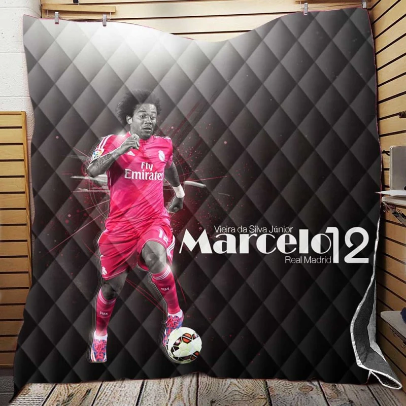 Celebrated Football Player Marcelo Vieira Quilt Blanket