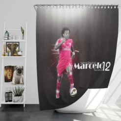 Celebrated Football Player Marcelo Vieira Shower Curtain