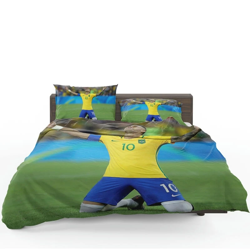 Celebrated Football Player Neymar Bedding Set