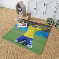 Celebrated Football Player Neymar Rug 1