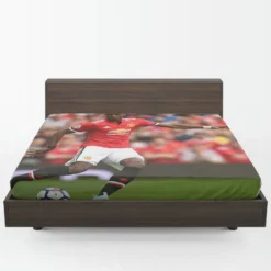 Celebrated Football Player Paul Pogba Fitted Sheet 1