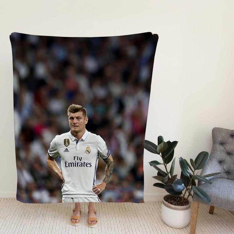 Celebrated Madrid Football Player Toni Kroos Fleece Blanket