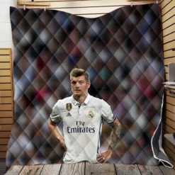 Celebrated Madrid Football Player Toni Kroos Quilt Blanket