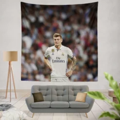 Celebrated Madrid Football Player Toni Kroos Tapestry