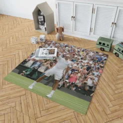 Celebrated Tennis Player Roger Federer Rug 1