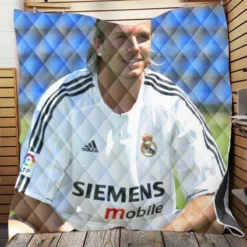 Champions League Football Player David Beckham Quilt Blanket