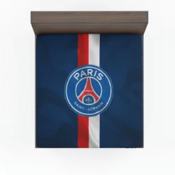 Champions League Football Team PSG Logo Fitted Sheet
