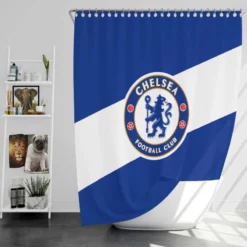 Champions League Team Chelsea FC Shower Curtain