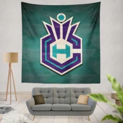 Charlotte Hornets American Professional Basketball Club Tapestry