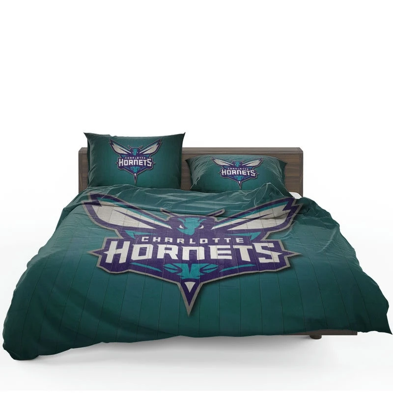 Charlotte Hornets Energetic Basketball Team Bedding Set