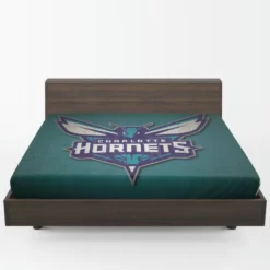 Charlotte Hornets Energetic Basketball Team Fitted Sheet 1