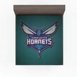 Charlotte Hornets Energetic Basketball Team Fitted Sheet