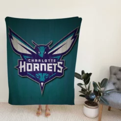 Charlotte Hornets Energetic Basketball Team Fleece Blanket