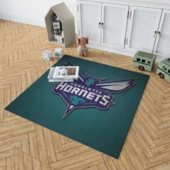 Charlotte Hornets Energetic Basketball Team Rug 1