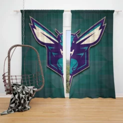 Charlotte Hornets Excellent NBA Basketball Club Window Curtain
