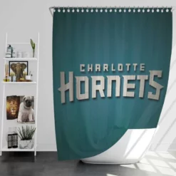 Charlotte Hornets Successful NBA Basketball Team Shower Curtain