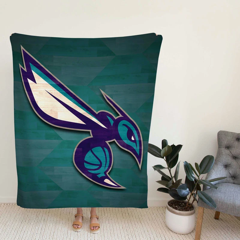 Charlotte Hornets Top Ranked NBA Basketball Team Fleece Blanket