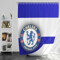 Chelsea FC Champions League Football Team Shower Curtain