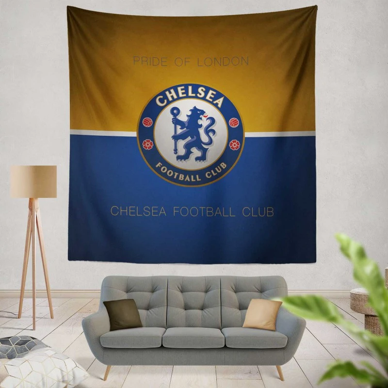 Chelsea FC Football Club Logo Tapestry